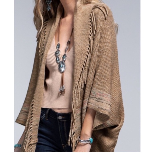 Ruggine Boho Cardigan with Fringe - Picture 6 of 8